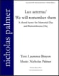 Lux aeterna SATB choral sheet music cover